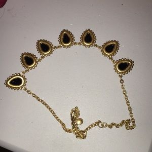 J. Crew Jewelry - Pretty black stone and crystal necklace J. Crew Jewelry - Pretty black stone and crystal necklace